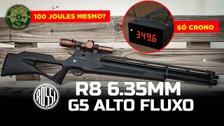 100 Joules? Rossi R8 6.35mm G5 Alto Fluxo Teste Completo de Velocidade e Joules