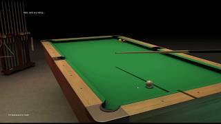 Snooker simulation with Physics, implemented in Python 3