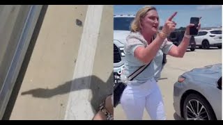 Karen CAUGHT Assaulting Woman During Racist Tirade