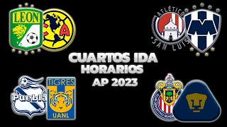 HORARIOS, CANALES Y FECHAS DONDE VER LOS CUARTOS DE FINAL IDA | LIGA MX APERTURA 2023
