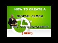 How to Create a Digital Clock with HTML, CSS and Javascript