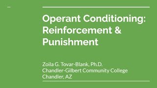 Reinforcement & Punishment