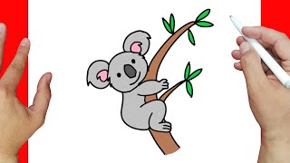 como dibujar un koala paso a paso  | Dibujos fáciles