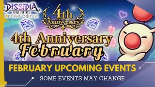 [DFFOO GL] February (4th Anniversary) Upcoming Events. (some events may change)