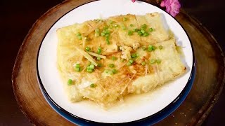 【鍋塌豆腐】京魯名菜—鍋塌豆腐！咸鮮適宜、外酥里嫩，老師傅的手藝就是地道！ |老飯骨傳人