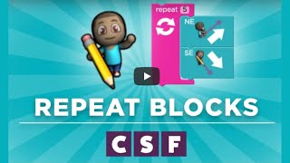 Code.org lesson #4: Drawing using repeat blocks