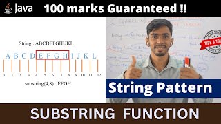 Substring function in Strings Java ICSE | Prateik Sharma ICSE Patterns in java