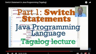 Switch Statement in Java Programming (Tagalog)