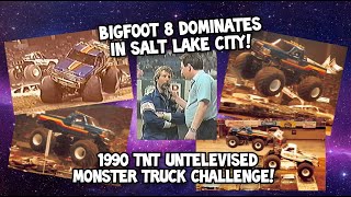 BIGFOOT 8 DOMINATES ALL THREE UNTELEVISED 1990 TNT MONSTER TRUCK SHOWS IN UTAH!