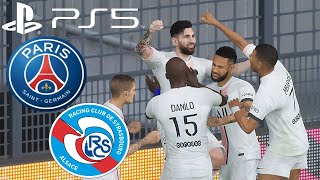 PSG vs STRASBOURG | FIFA 22 PS5 Ligue 1 Realistic Gameplay & Prediction 29 Avril 2022