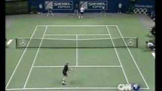 Lleyton Hewitt vs. Andre Agassi (San Jose 2002 - Final) *Highlights*