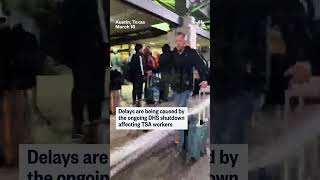 Video shows a massive security line outside Austin's airport