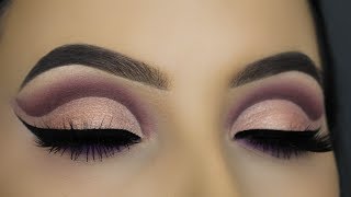 Purple Mauve Cut Crease Tutorial