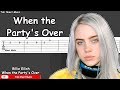 Billie Eilish - When the Party's Over Guitar Tutorial