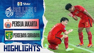 Highlights - Persija Jakarta VS Persebaya Surabaya | BRI Liga 1 2023/24