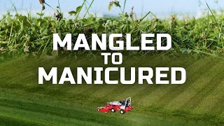 Fine Cut Flail Mower Turns Field Into Manicured Lawn