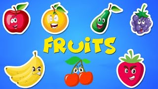 Fruits Name With Spelling l Fruit Name l Learn Fruit Name for kids l abcd l abc song l abc fruits so