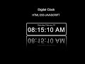 How To Create Digital Clock Using HTML CSS & JavaScript | Display Time Using JavaScript