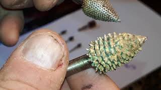 Burs for dremel, the best burs for power wood carving, woodcarving , power carving, dremel, foredom,