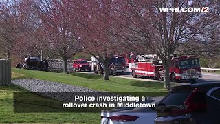 VIDEO NOW: Police investigate rollover crash in Middletown