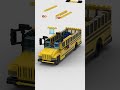 LEGO School Bus 🚌 Satisfying Building Animation #shorts #legomoc