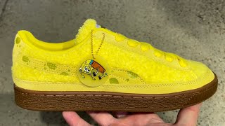 Puma Suede SpongeBob SquarePants Yellow Shoes