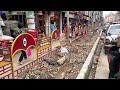 🔥न्यूरोडको पछिल्लो अपडेट🔥बारहरु हटाईयो बिजुलीका पोल गाडियो new road footpath latest update