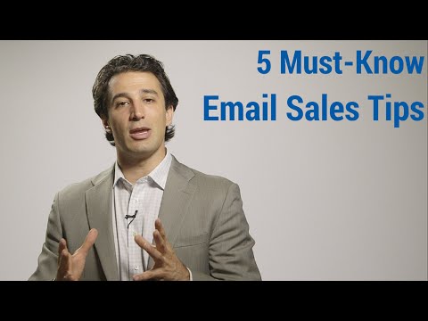 5 Must-Know Email Sales Tips 5 Must-Know Email Sales Tips
