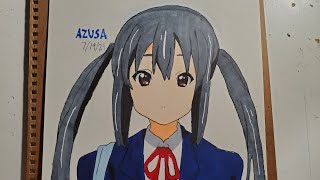 Drawing Azusa from K-On