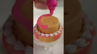 ASMR UV Resin Miniverse Make-it Food PARTY CAKE!!🎂#asmr #unboxing #uvresin #miniversemakeitminifood