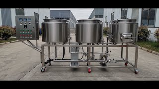 micro 3Vessels brewhouse-100L 150L 200L beer equipment