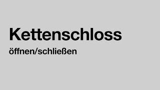 Kettenschloss öffnen und schließen / Fahrradkette verschließen