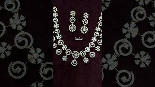 Rs : 2499 /- Diamond Copy Order 9705777705  Limited pieces only #necklace #diamond #jewellery #gold