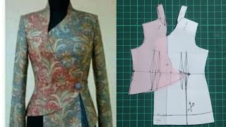 Tutorial Membuat Pola Baju Kerah Setali