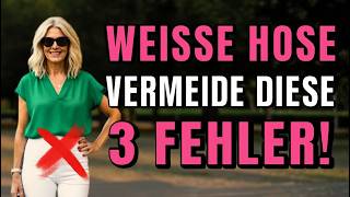 Trage NIEMALS weiße Hosen, ohne das hier zu wissen!