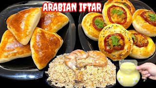 Arabian Style Iftar | Baked Iftar Recipes | Saudi Chicken Kabsa Rice | Fatayer Bread