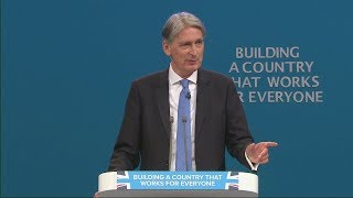 Hammond takes aim at Boris and Corbyn in conference speech