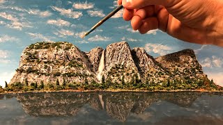Yosemite Waterfall Diorama + Christian Message!