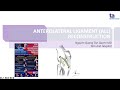 Anterolateral ligament (ALL) reconstruction