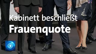 Regelung für Vorstände: Kabinett billigt Frauenquote