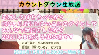 【カウントダウン生放送】雑談をしながら2021年を迎える生放送