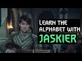 Learn the alphabet with Jaskier (Witcher)