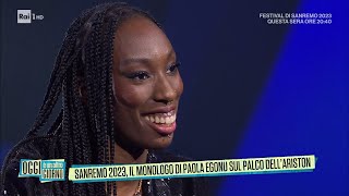 Sanremo 2023, il monologo di Paola Egonu sul palco dell'Ariston - Oggi è un altro giorno 10/02/2023