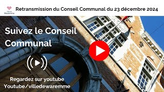 Conseil Communal du 23 décembre 2024