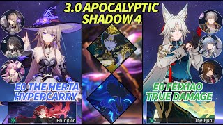 E0 The Herta x Ruan Mei Hypercarry \u0026 Feixiao E6 RMC True Damage | Apocalyptic Shadow 4 HSR Ver 3.0