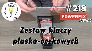 #218 - Zestaw 15 kluczy płasko-oczkowych Powerfix z Lidla - opinia po dłuższym użytkowaniu.