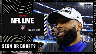 Sign a veteran WR or find one in the NFL Draft? | NFL Live