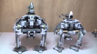 Lego Star Wars AT-AP 2008 & 2014 Comparison, sets 7671 & 75043