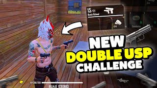 New Double USP Gun Only Challenge || Free Fire || Desi Gamers