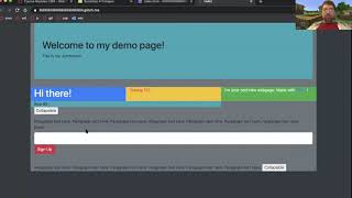 Bootstrap4 tutorial Input, Collapse, and Display